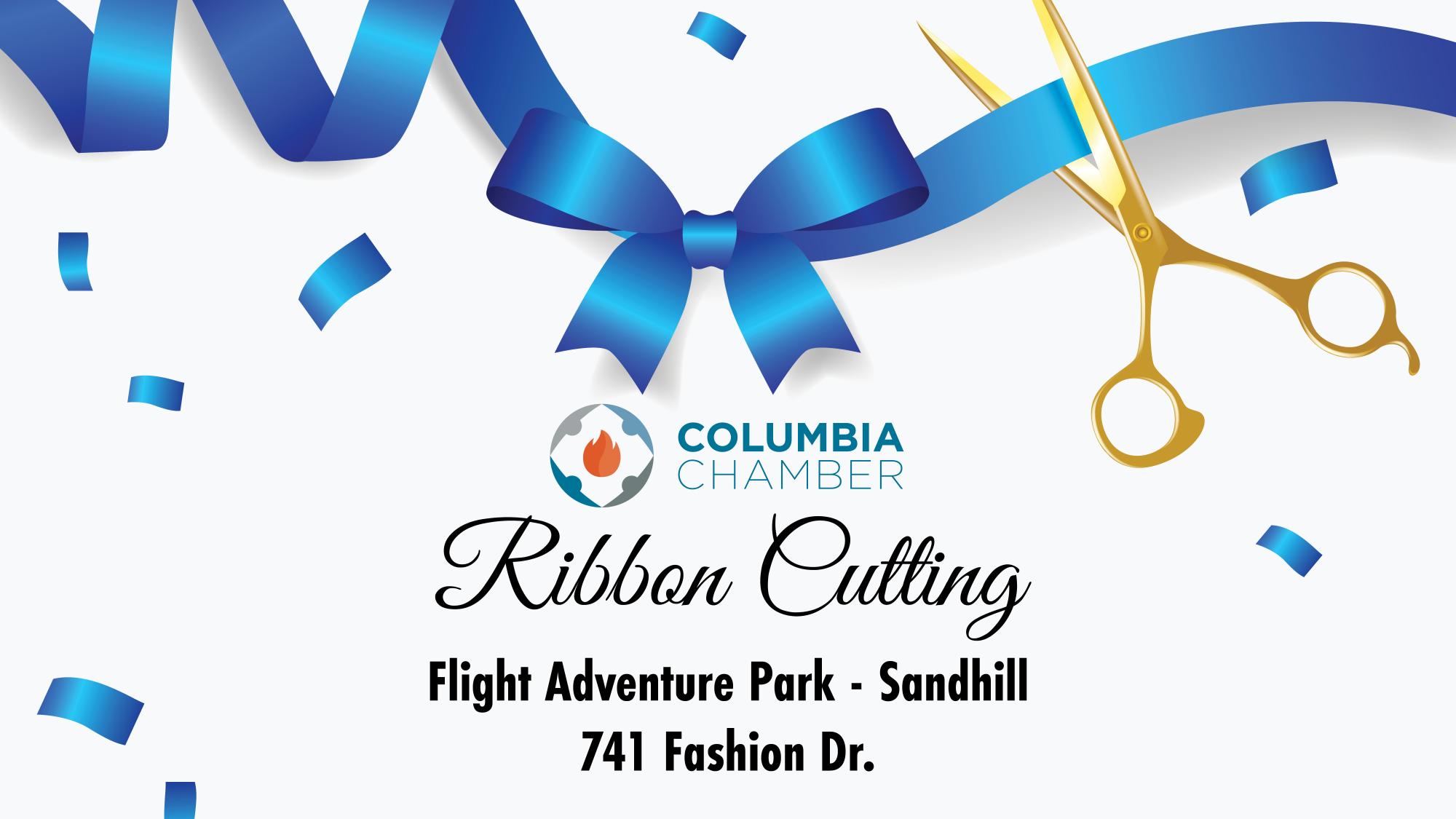 event graphic with company name and address